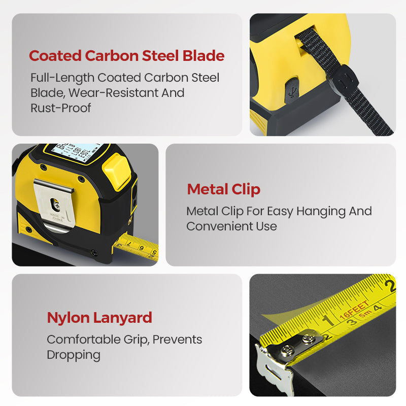 ⏰4-in-1 Digital Laser Tape Measure