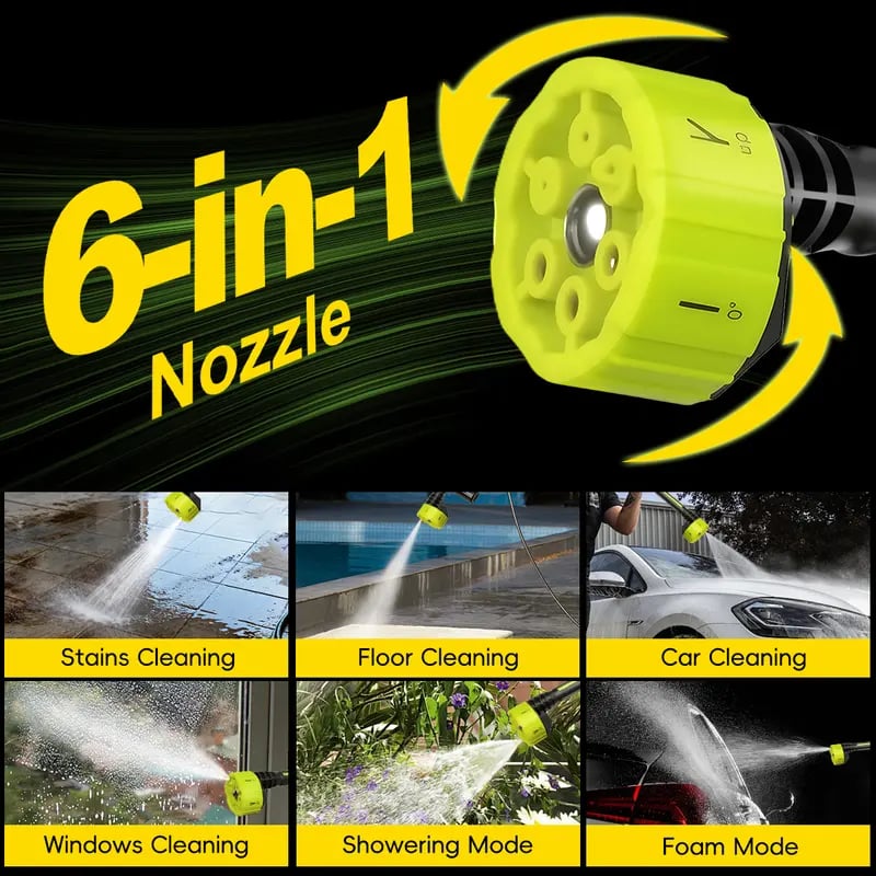 🔥🌟Cordless Pressure Washer and Single Port Charger Base