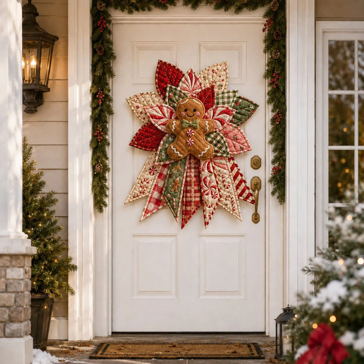 🎄Beginner-Friendly Oversized Christmas Character Quilted Door Hanger Sewing Kit | Complete Kit with All Tools & Step-by-Step Guide Included 💕