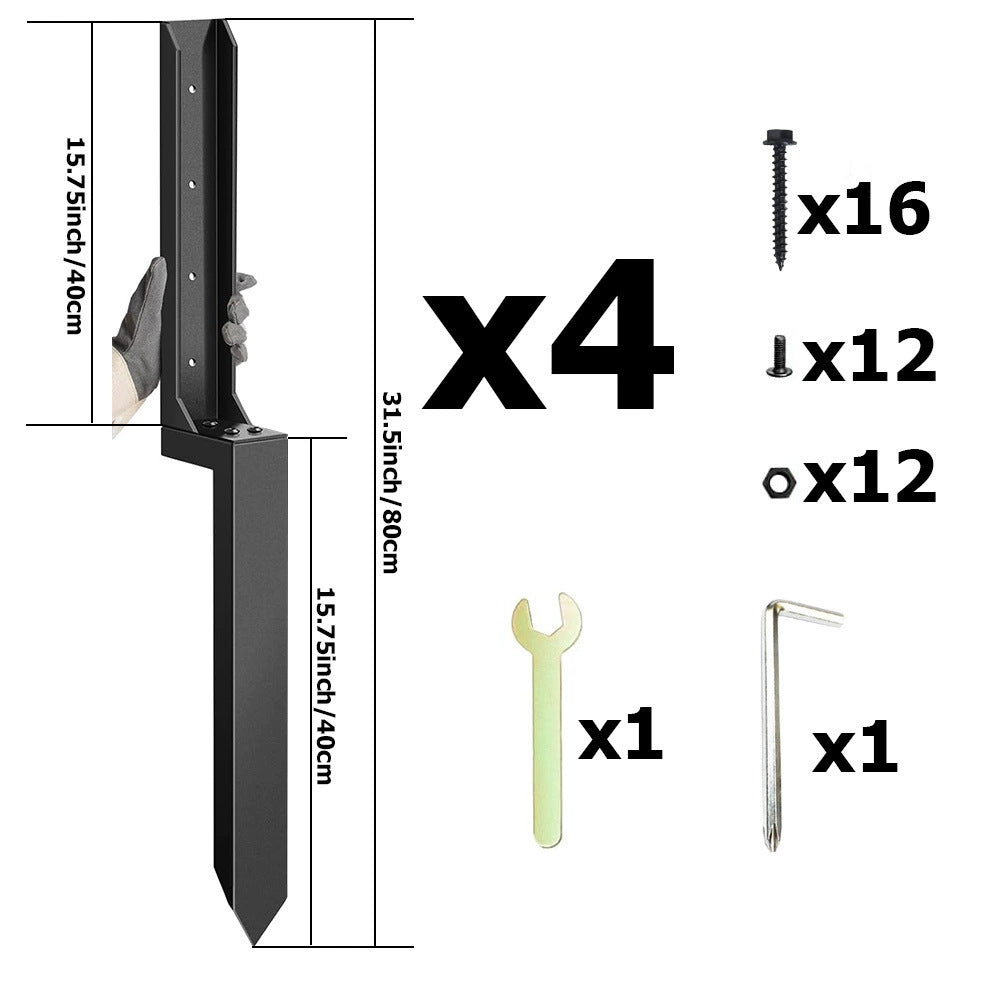 Extra-Thick, Heavy-Duty Fence Post Anchor Stakes