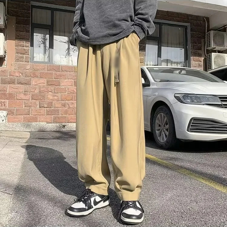 Loose Fit Wide Leg Vintage Elastic Waist Casual Pants (Buy 2 Free Shipping)
