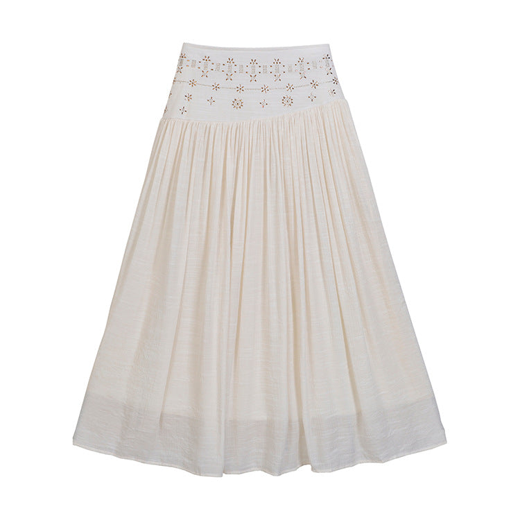 👗Women's High-Waisted Linen A-Line Beach Skirt👠