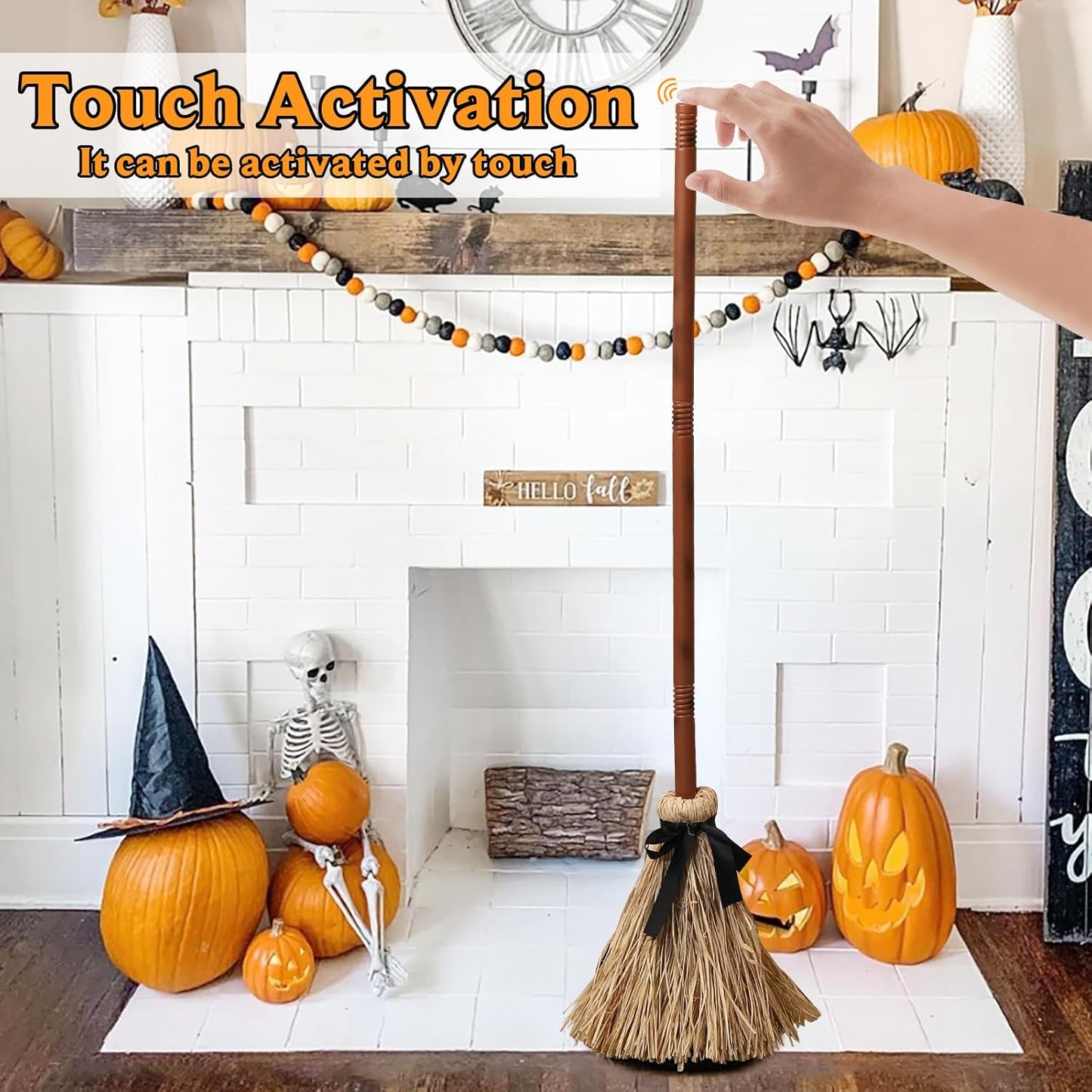 🧙‍♀️🪄Floating Witch's Broom –Haunted Dancing Broom