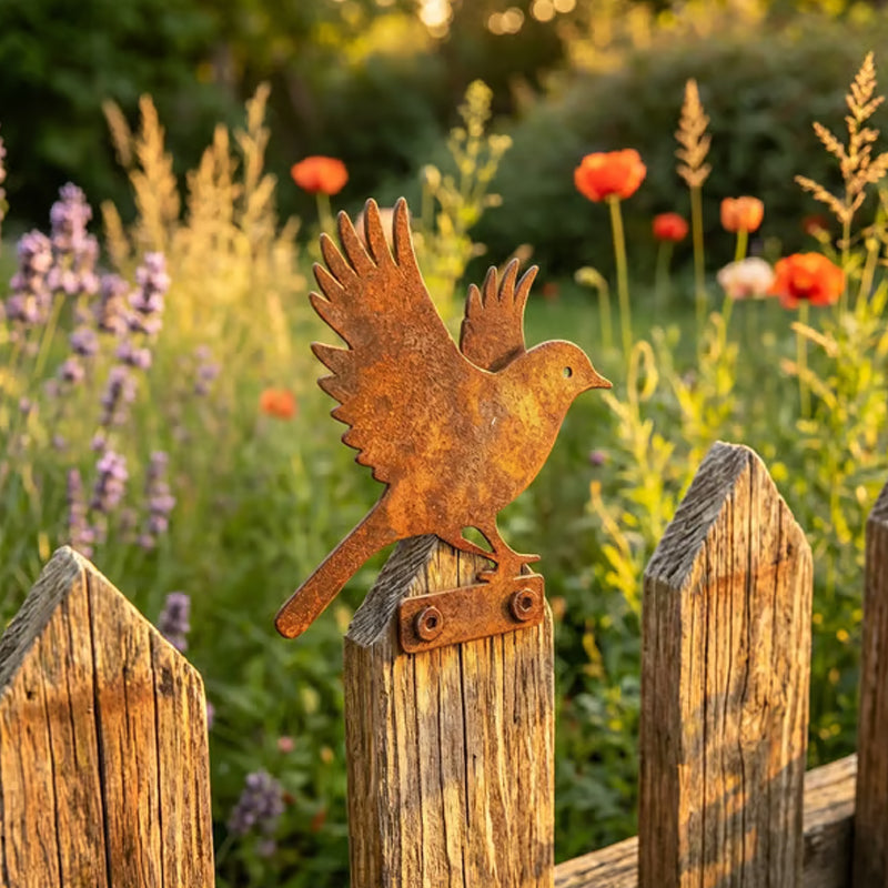 🦩Lifelike Distressed Iron Bird Sculptures — Outdoor Garden Decor