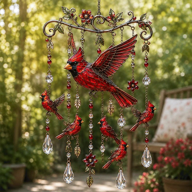🐦🎐Graceful Hummingbird Wind Chime, Bring Beauty, Peace To Your Garden