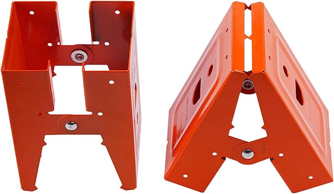 🛠️ 2Pcs Heavy Duty Sawhorse Brackets with Down Clamp