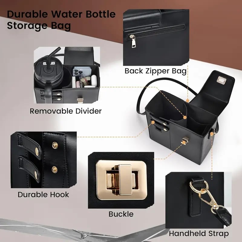 🌟🎉Women's Adjustable Crossbody Bag — With Water Bottle Pocket and Wallet Compartment