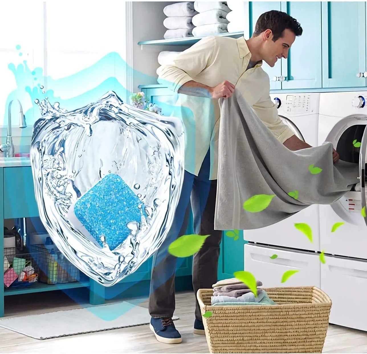 🧼 BUY 3 GET 5 FREE! ✨ Washing Machine Deep Cleaner Tablets – Eliminates 99% Germs, Removes Odors & Prevents Mold 🧽
