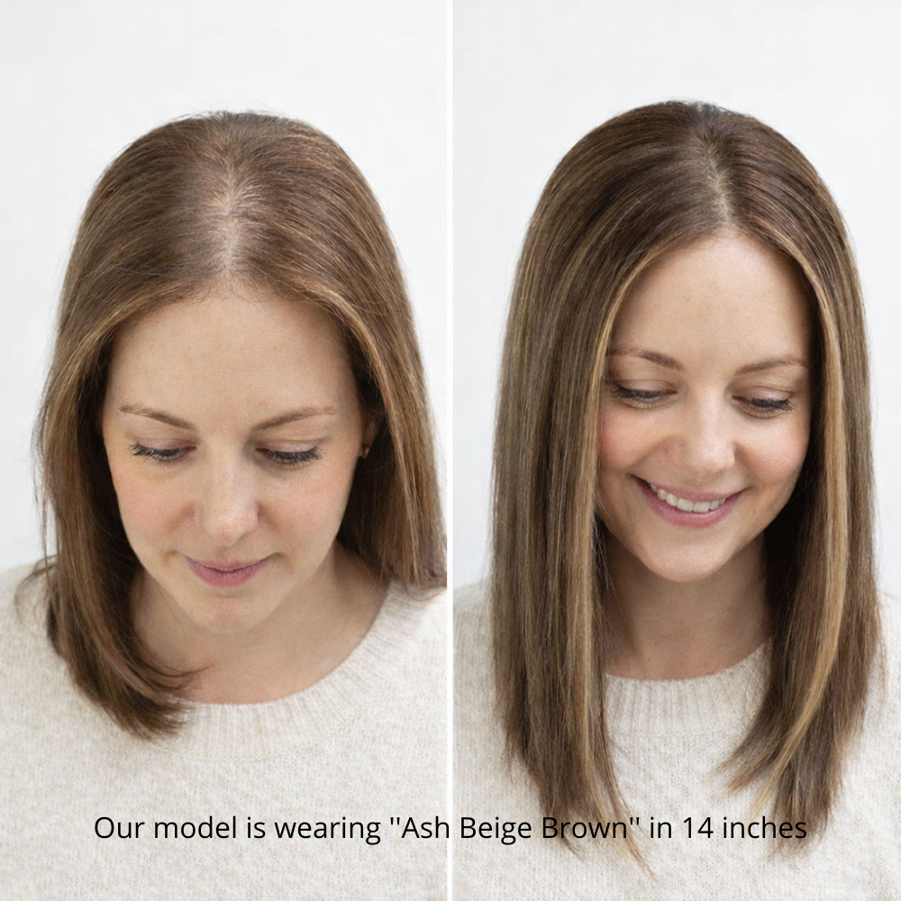 7" x 7.5" Premium Human Hair Topper