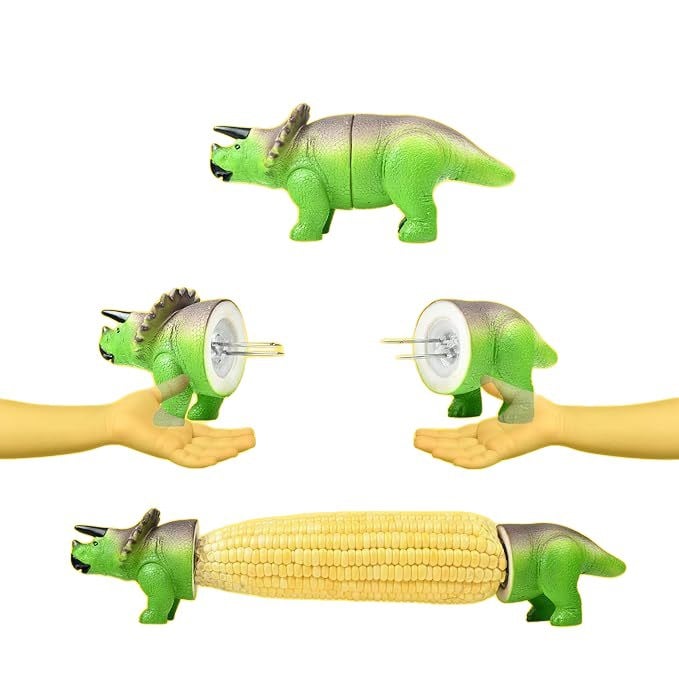🦖 Dino Bite Corn Holders 🌽Turn Ordinary Corn Into The Most Fun Thing On The Table🧒
