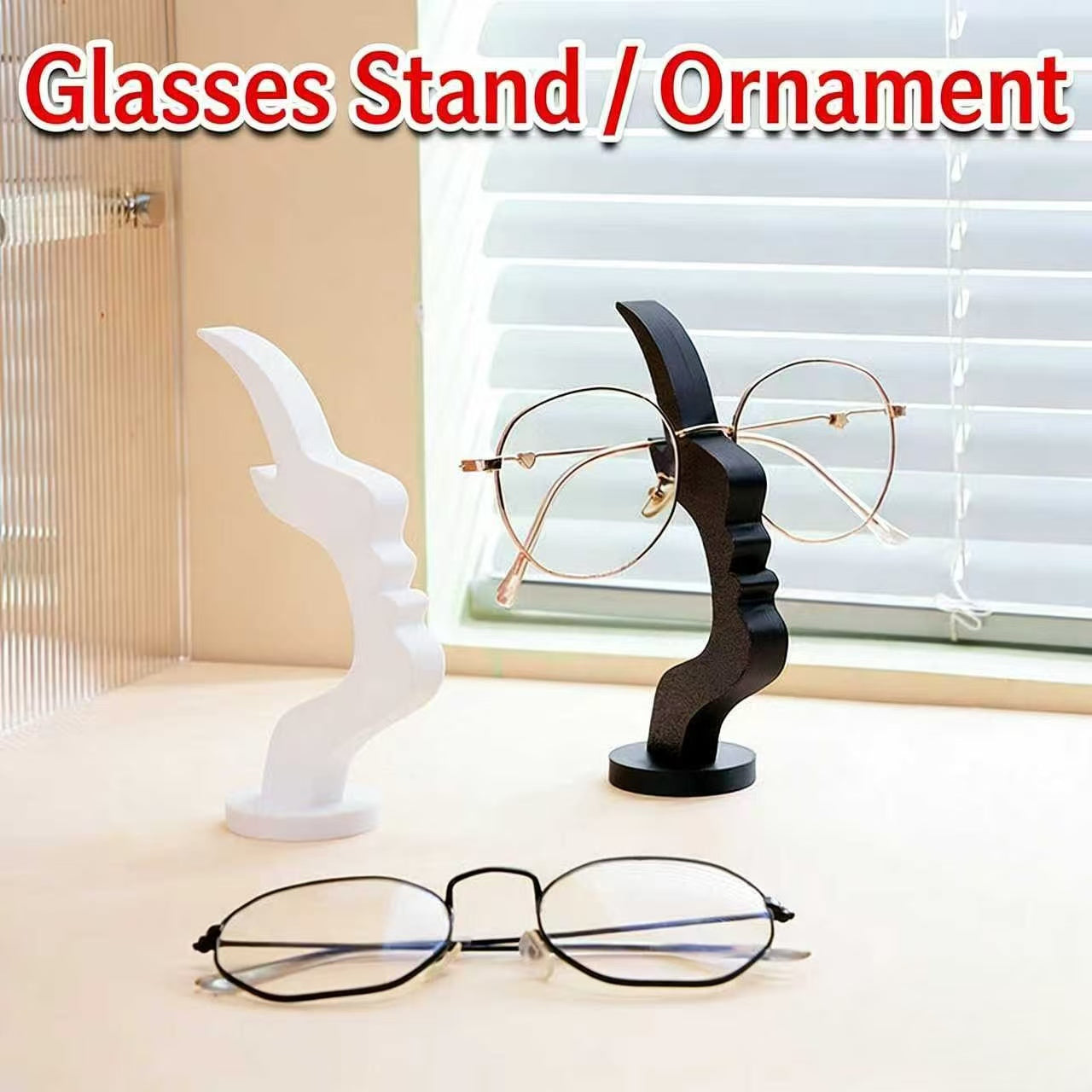 Face Creative Glasses Holder Desktop