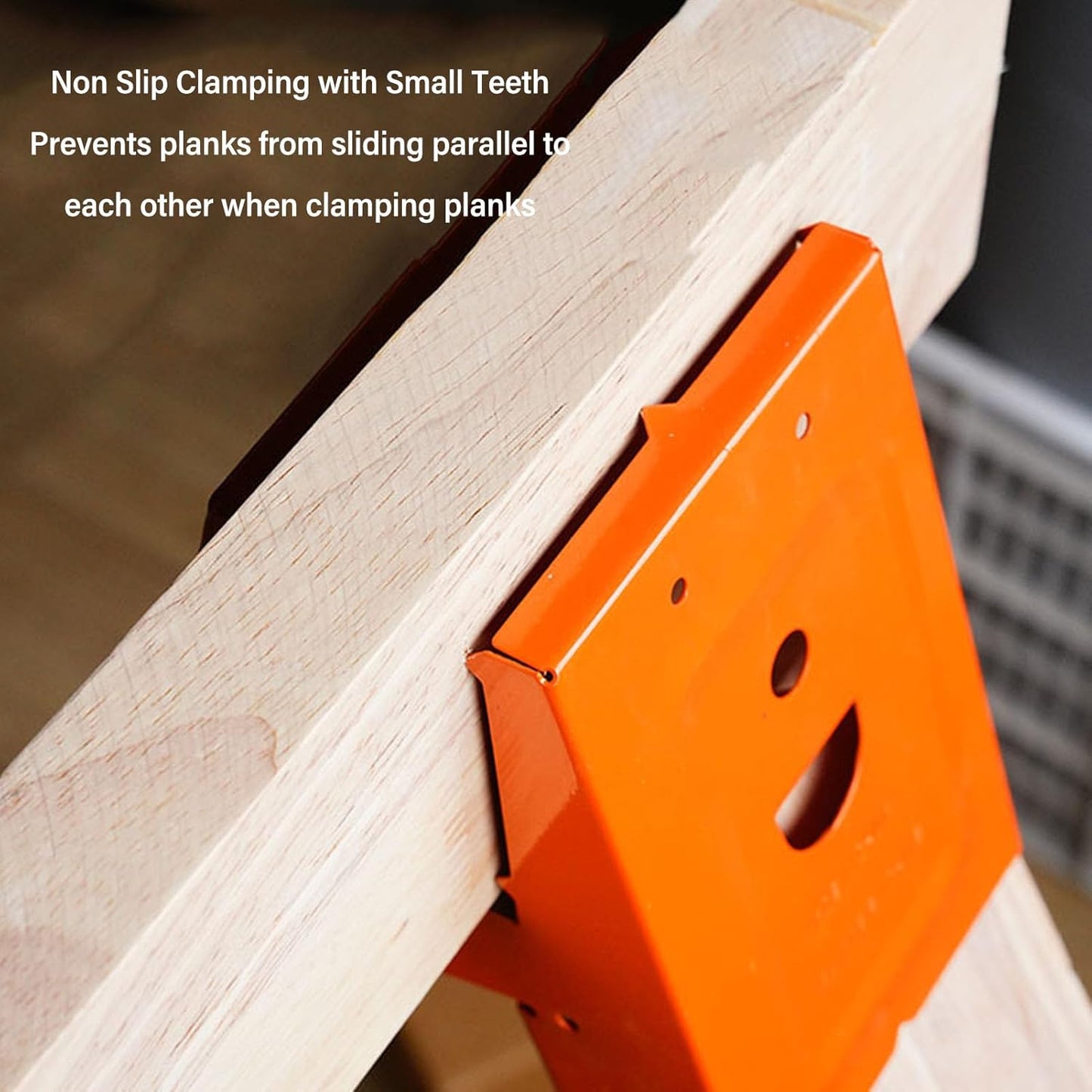 🛠️ 2Pcs Heavy Duty Sawhorse Brackets with Down Clamp