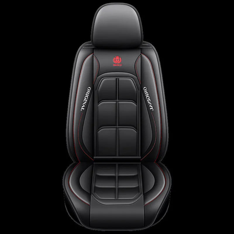 🚗Full-coverage PU Leather Car Seat Covers – Universal, suitable for sedans, SUVs, and trucks