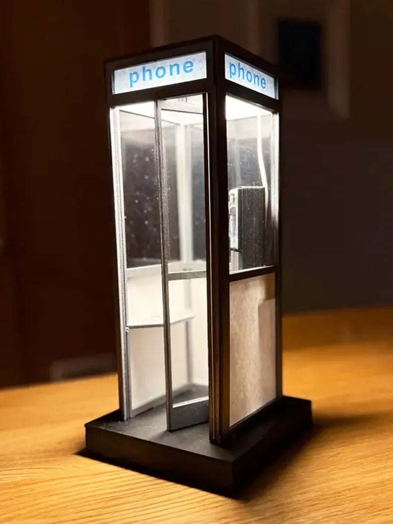🔥Hot Sale 49% OFF - ☎️Retro Vintage Tall PhoneBooth Lamp