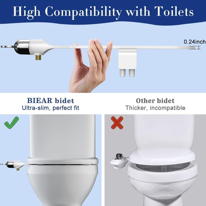 👩‍🦰Toilet Bidet Attachment — (Feminine Wash & Posterior Wash) 💕