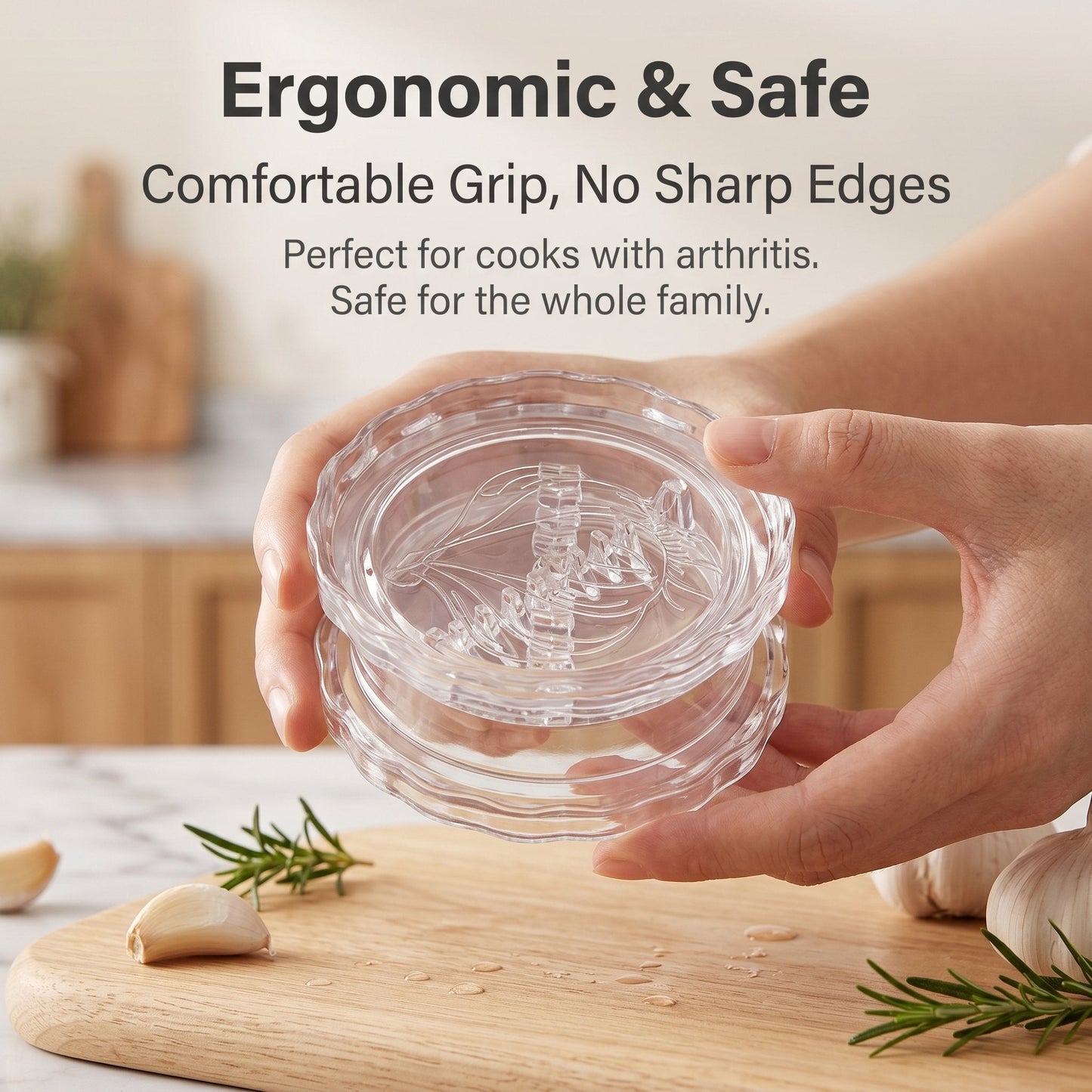🧄Manual Garlic Twister & Masher – Crush Garlic in Seconds, No Mess Required