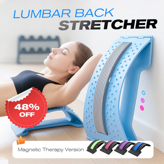 ⚡ Lumbar Stretcher – Ergonomic Spine Support, Adjustable Stretching Levels, Lightweight & Portable 🪑