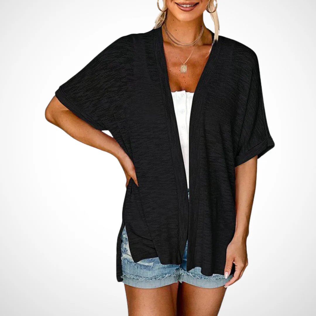 2026 New Stylish Flowy Short Sleeve Cardigan