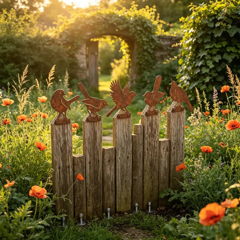 🦩Lifelike Distressed Iron Bird Sculptures — Outdoor Garden Decor