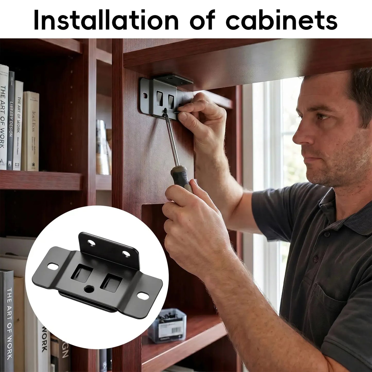 8-Pack Heavy-Duty Stainless Steel Corner Brackets – Quick Fitting L Shape Furniture Joint Braces with Screws