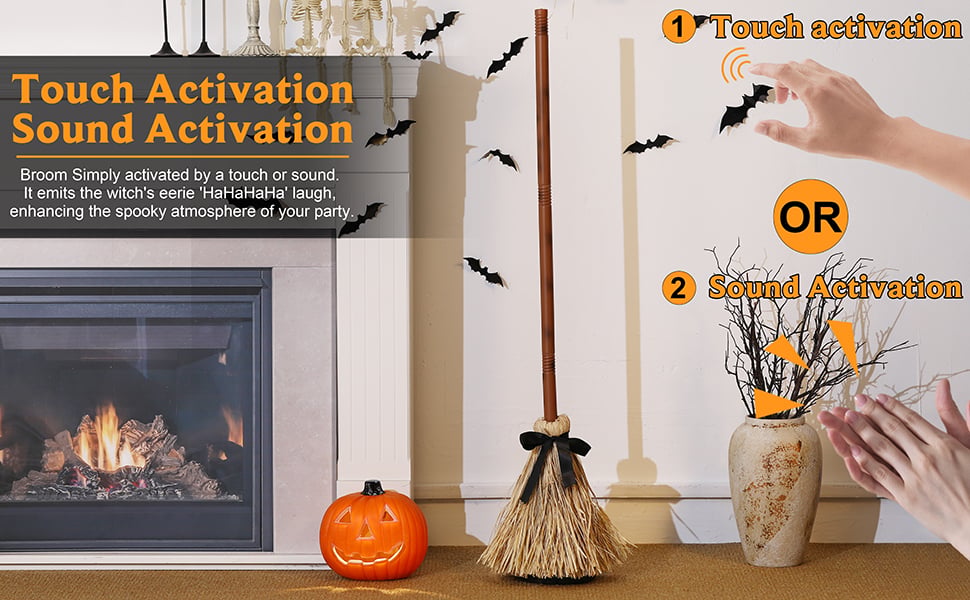 🧙‍♀️🪄Floating Witch's Broom –Haunted Dancing Broom
