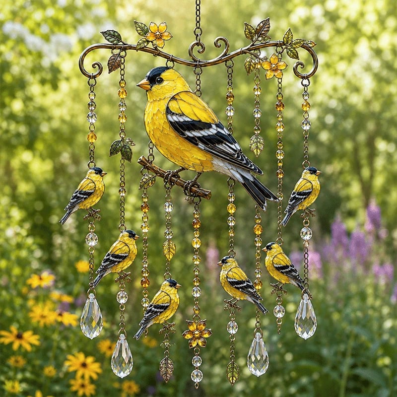 🐦🎐Graceful Hummingbird Wind Chime, Bring Beauty, Peace To Your Garden