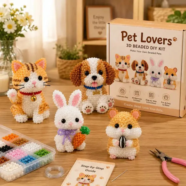 🧵Mini 3D Beaded Animal Craft Kit