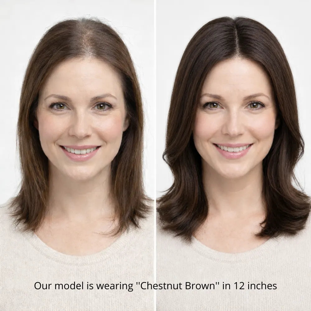 7" x 7.5" Premium Human Hair Topper