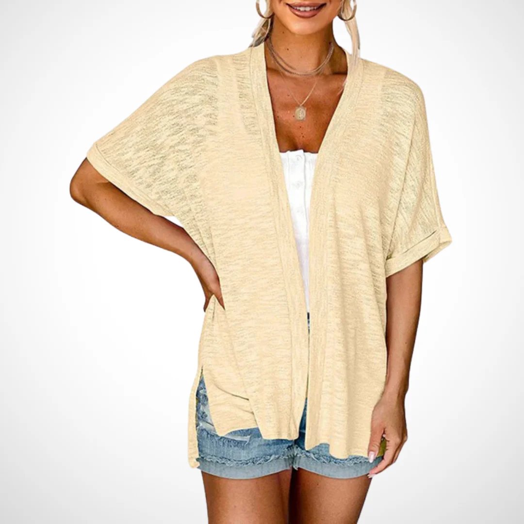 2026 New Stylish Flowy Short Sleeve Cardigan