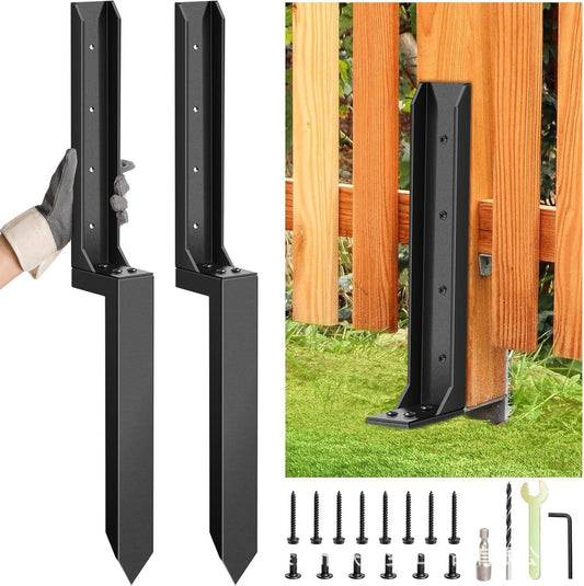 Extra-Thick, Heavy-Duty Fence Post Anchor Stakes