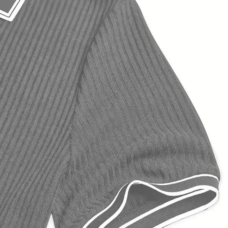 👔 LIMITED-TIME 49% OFF! ⛳ Summer Casual Short Sleeve Polo Shirt – Premium Knit, Contrast Tipping, Breathable 🌴