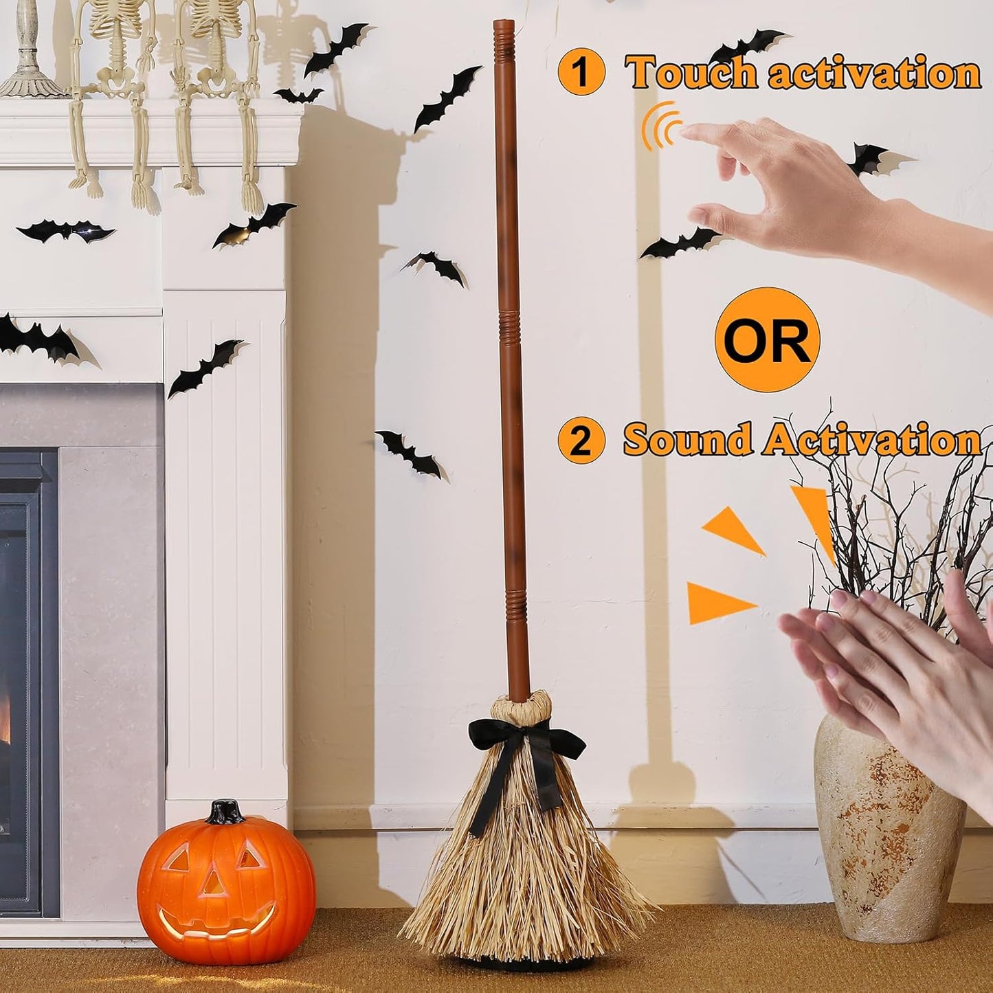 🧙‍♀️🪄Floating Witch's Broom –Haunted Dancing Broom