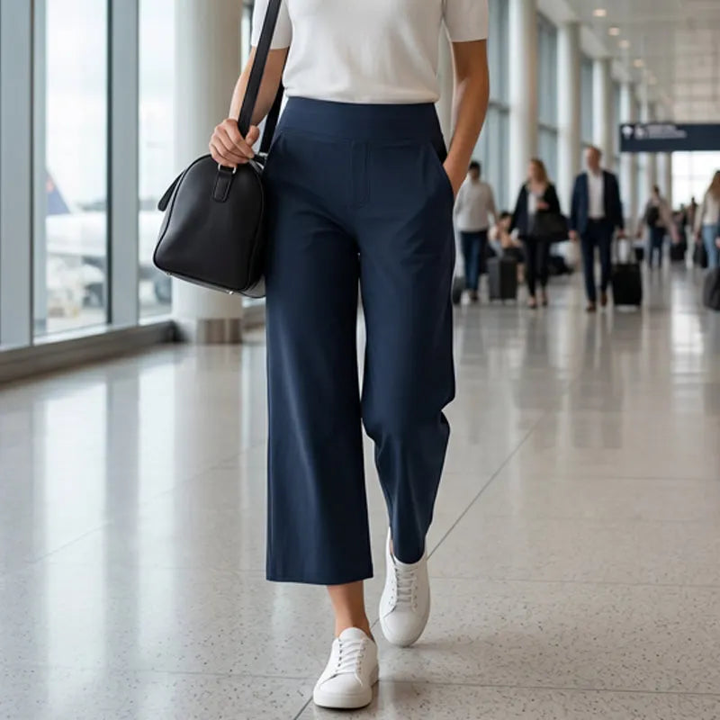 👩‍🦰Women's Loose Straight-Leg Yoga Cropped Pants with Pockets