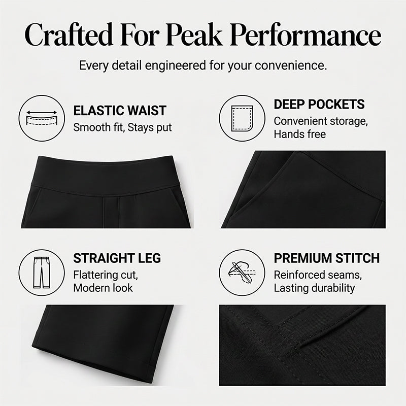 👩‍🦰Women's Loose Straight-Leg Yoga Cropped Pants with Pockets