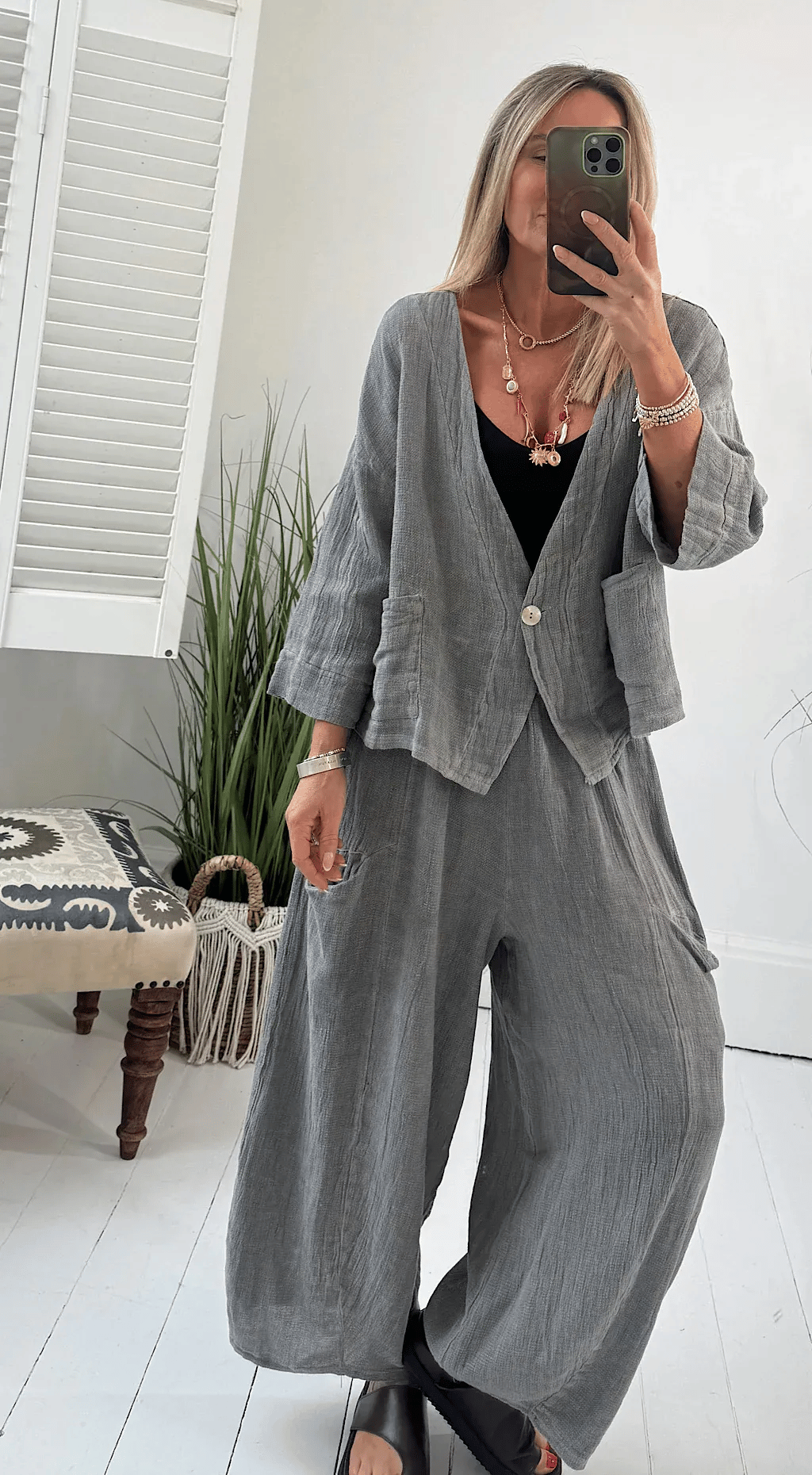 🔥2025 New Arrivals Women's Summer Daily Casual Breathable Linen Suit(Buy 2 Free Shipping)