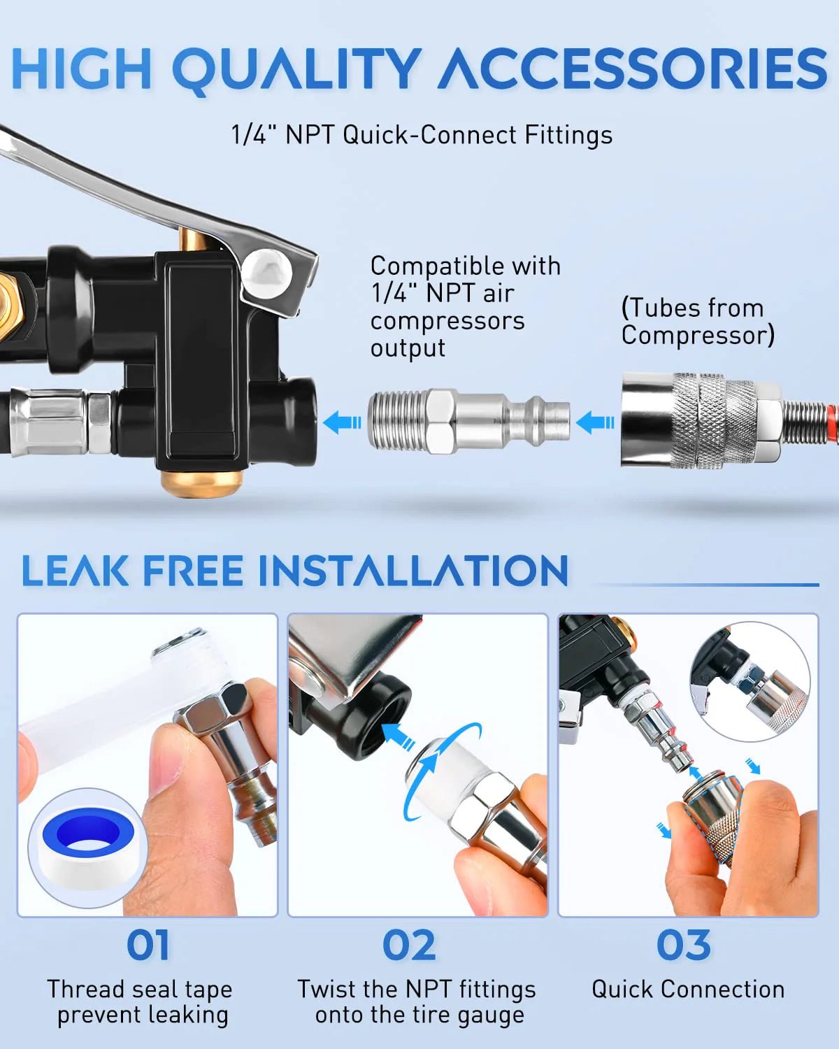 🚗🔥Digital Tire Inflator with Pressure Gauge