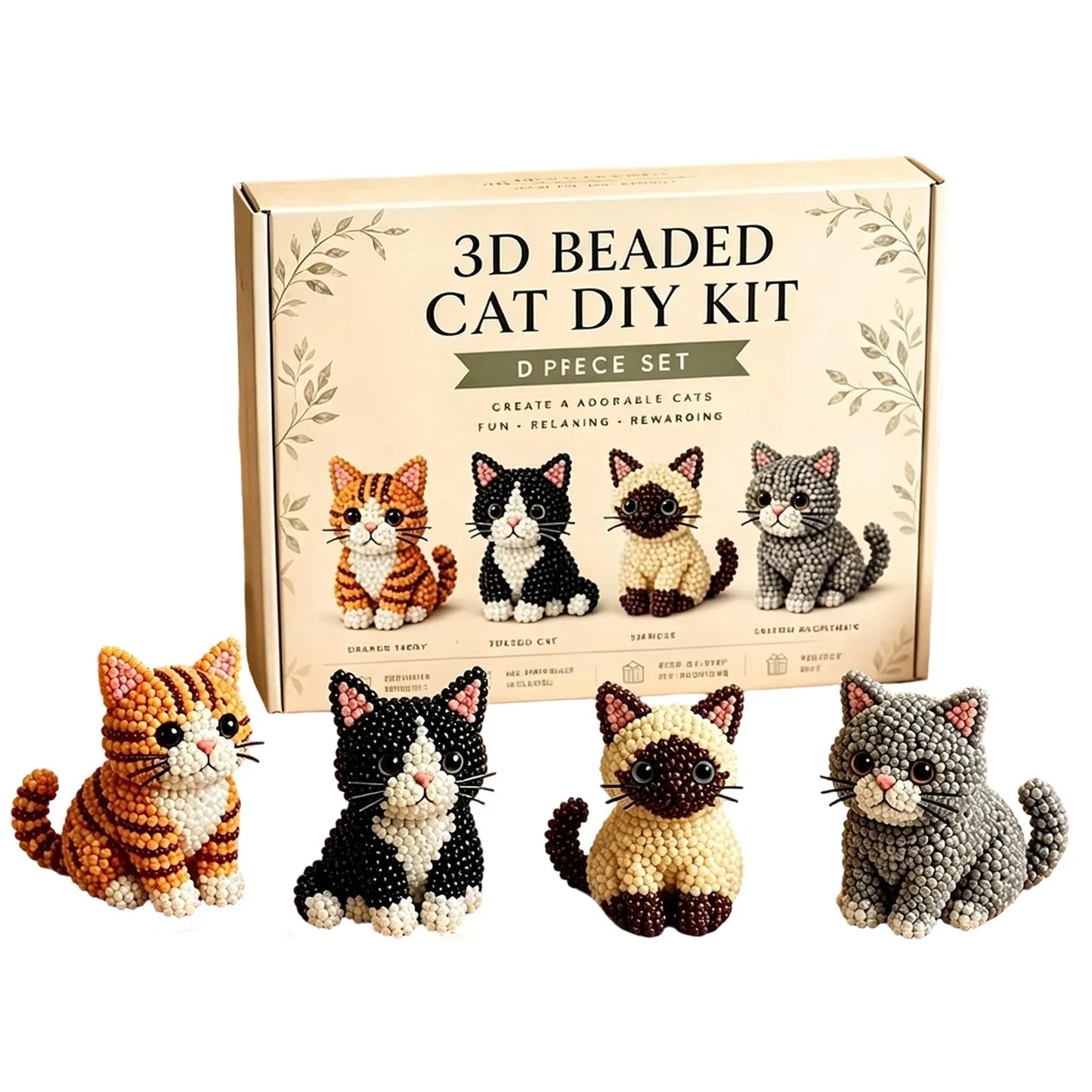 🧵Mini 3D Beaded Animal Craft Kit