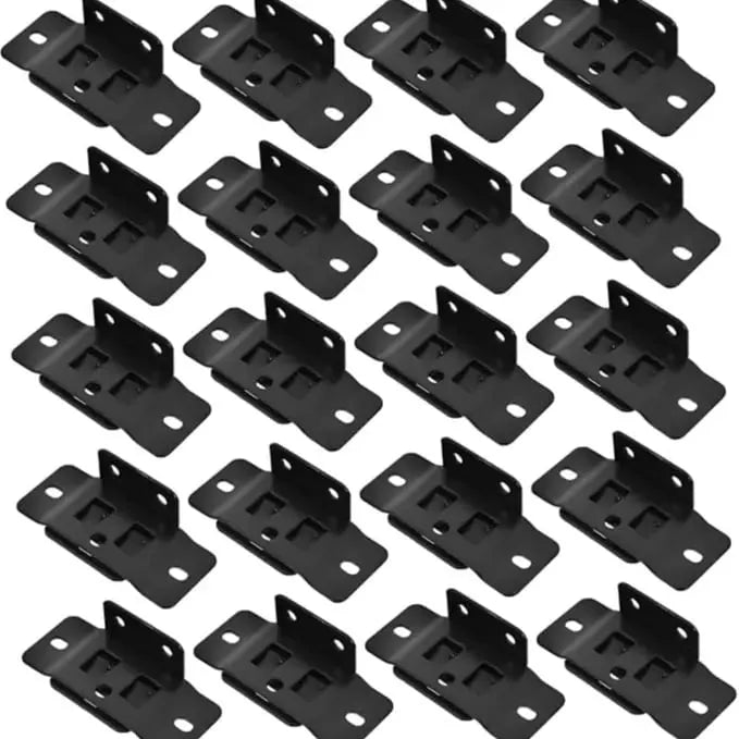 8-Pack Heavy-Duty Stainless Steel Corner Brackets – Quick Fitting L Shape Furniture Joint Braces with Screws