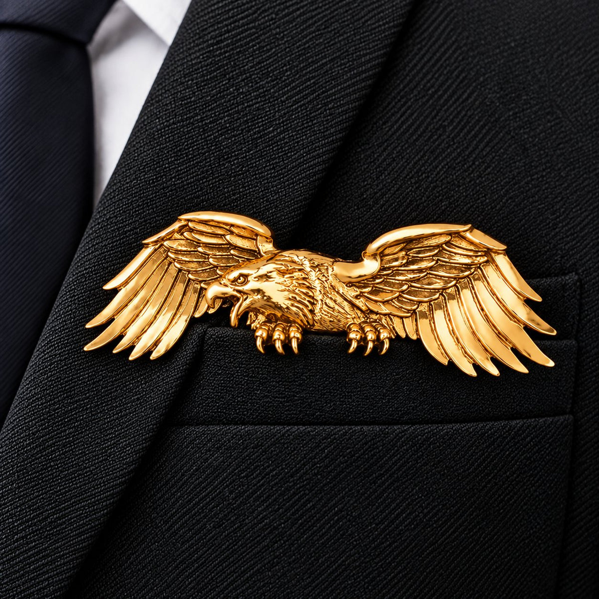 🌟 Luxury Sculpted Animal Brooch – Premium Statement Piece for Suits & Blazers🐊👔