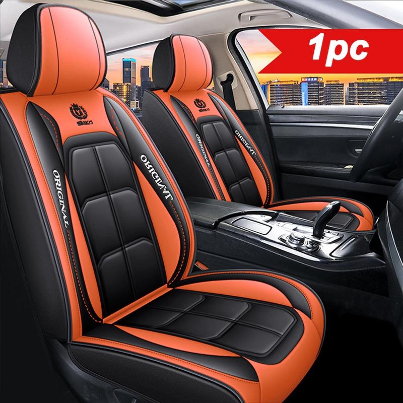 🚗Full-coverage PU Leather Car Seat Covers – Universal, suitable for sedans, SUVs, and trucks