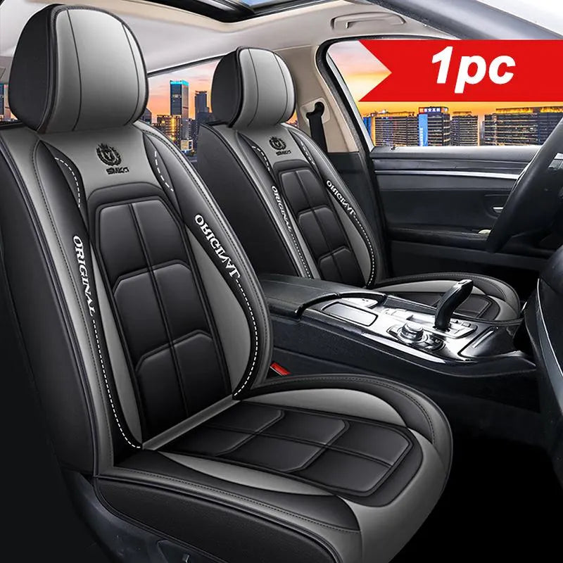 🚗Full-coverage PU Leather Car Seat Covers – Universal, suitable for sedans, SUVs, and trucks