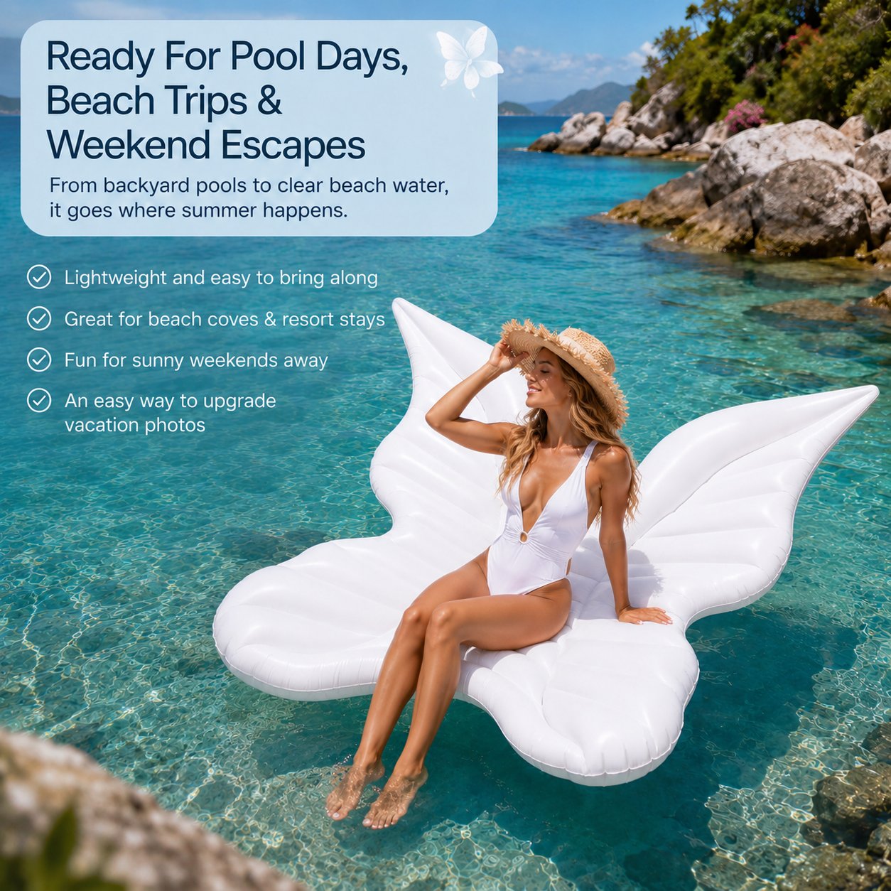 🦋Butterfly Wing Pool Float 🔥