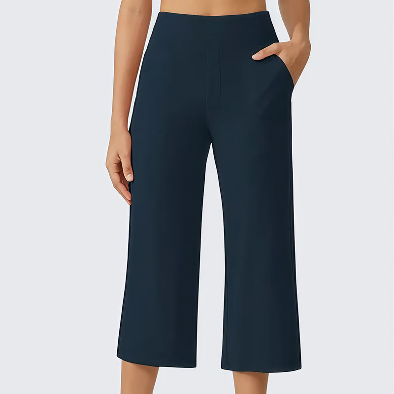 👩‍🦰Women's Loose Straight-Leg Yoga Cropped Pants with Pockets