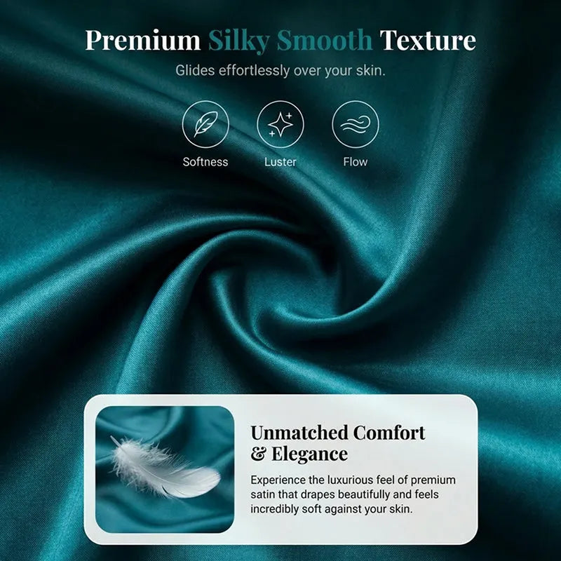Elegant V-Neck Slip Nightdress