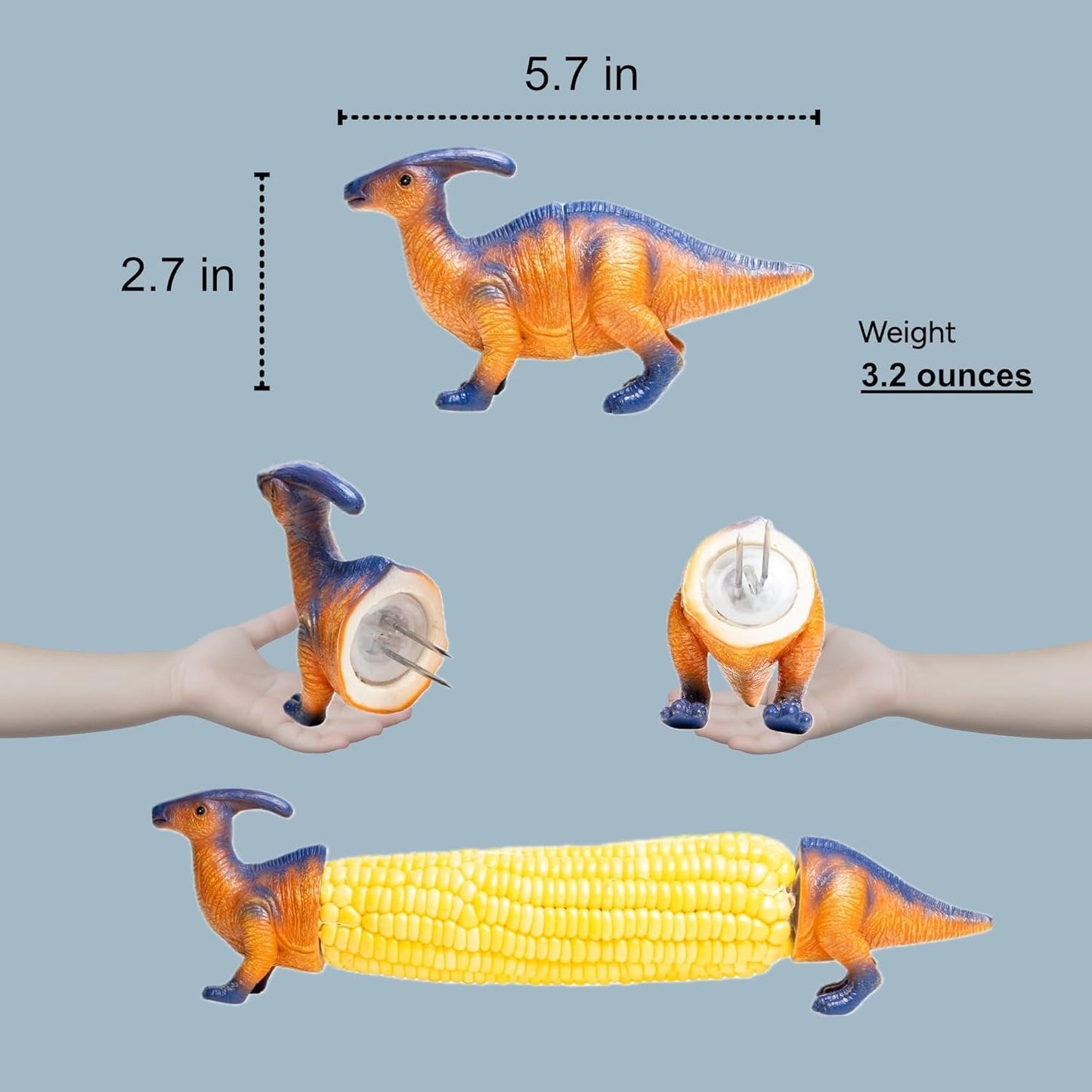 🦖 Dino Bite Corn Holders 🌽Turn Ordinary Corn Into The Most Fun Thing On The Table🧒