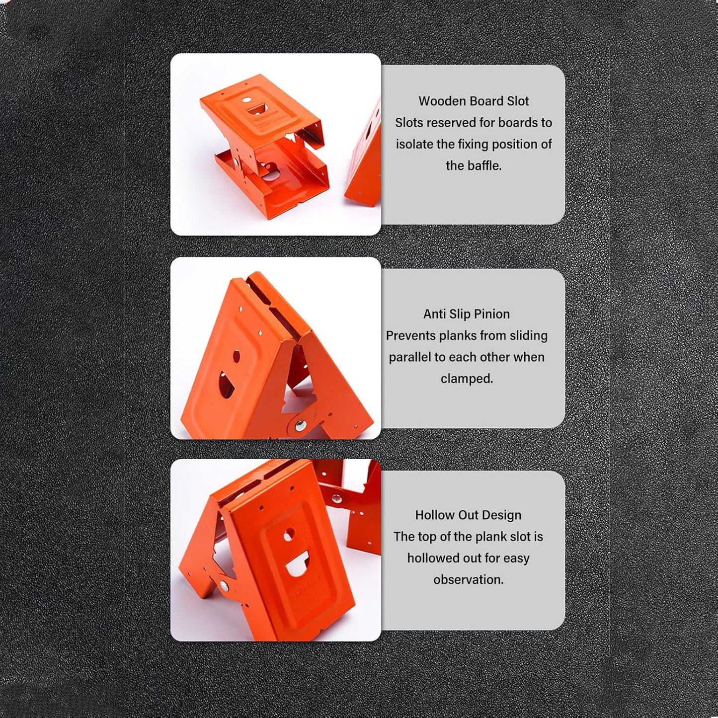 🛠️ 2Pcs Heavy Duty Sawhorse Brackets with Down Clamp