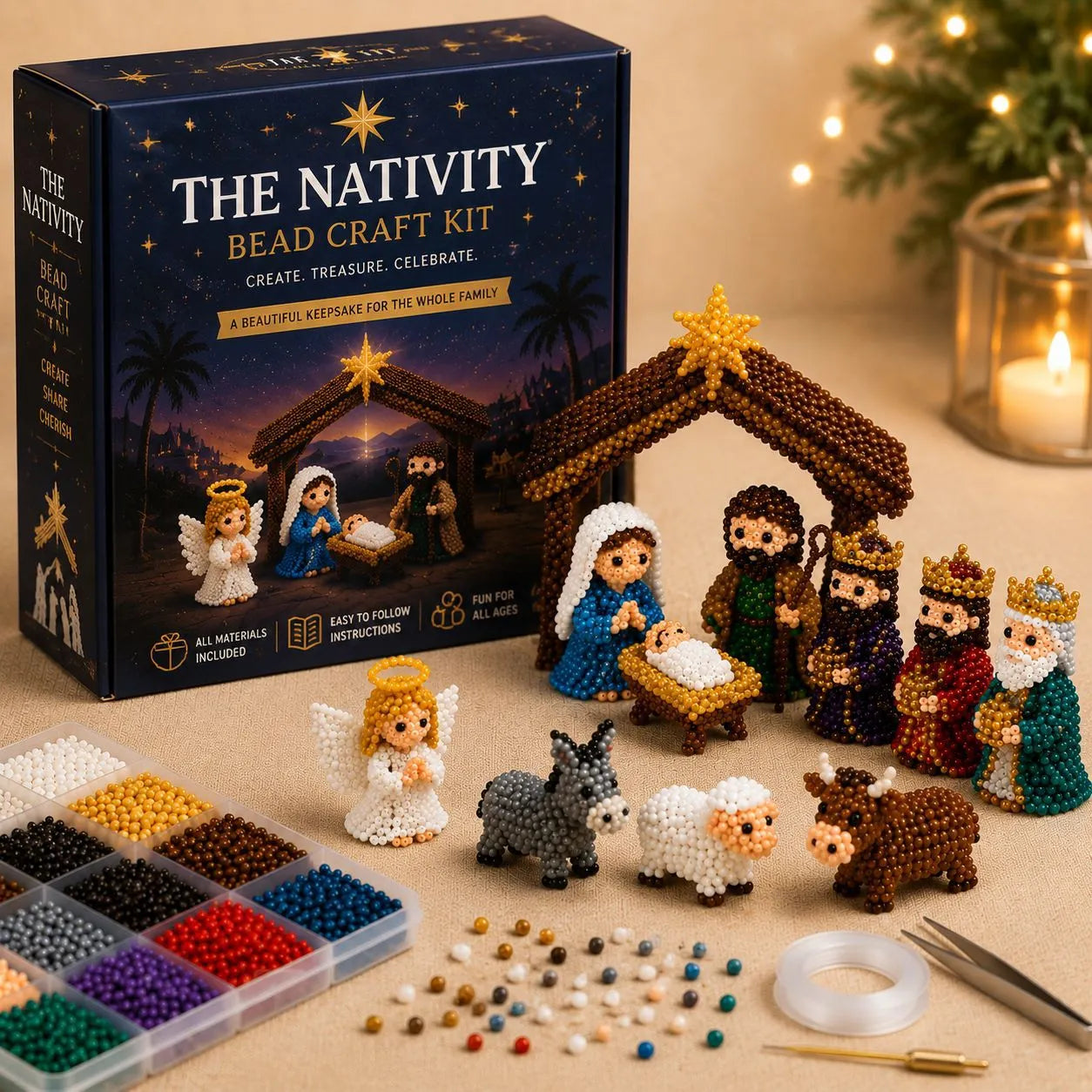 🧵Mini 3D Beaded Animal Craft Kit