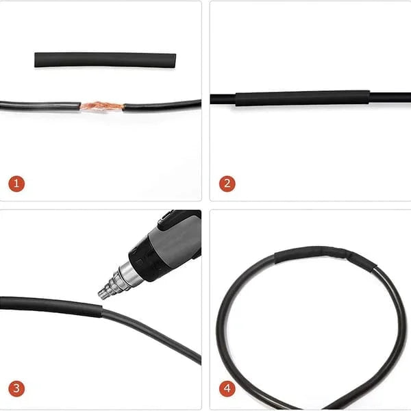 🔥 Heat Shrink Tubing Kit – 580 PCS with Case, 3:1 Ratio & Waterproof Sealing 🛠️📦