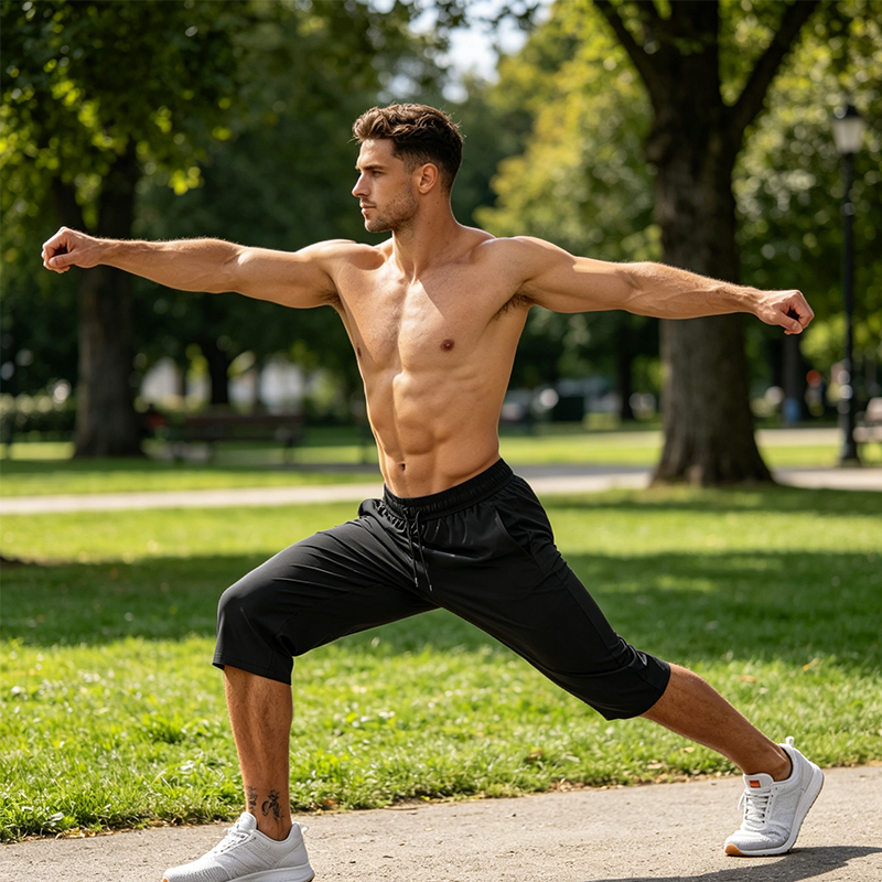 📢📢50% OFF !! ⏰Men's Quick-Dry Athletic Capri Pants with Zipper Pockets
