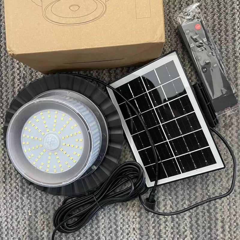 🛋️224-LED Solar Flood Pendant Light 5 Modes (With Motion Sensor and Remote Control)